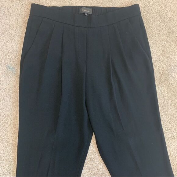 ARITZIA T. Babaton Cohen black pants pleated pull-on pockets work career Sz 4 - Picture 6 of 15